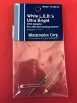 Miniatronics White Leds Ultra Bright 3MM W/560 Ohm Resistors (2) 12-300-02. Fixed Price $5.37.