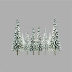 Jtt Scenery Products 92007 Ho 4-6" Super Scenic Snow Pine Tree (pack Of 24). Fixed Price $37.00.