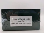 Bachmann 29804 ON30 Green Wood Side-dump Car Mt/box. Fixed Price $34.99.