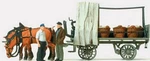 Preiser 30449 Ho Scale Working People Farm Wagon W/vegetable Baskets. Fixed Price $46.99.