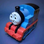 Thomas The Train Mattel Toy 3" Plastic Kids #0685WC 2009 R9035 Blue Red. Fixed Price $6.00.