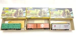 3 Athearn Ho Yellow Freight Cars Atsf Stock Boxcar, Sp. Fixed Price $19.99.