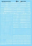 Microscale Decals Ho Gothic Letters & Numbers White 90101. Fixed Price $7.49.