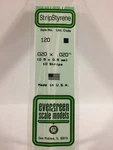 Evergreen Scale Models Styrene Strip .020IN Thick 14IN Long; PKG(10) X 120. Fixed Price $5.98.