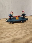 Toy State 1993 Animated Christmas Train Elf Pump Car #5301. Fixed Price $9.90.