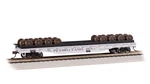 Bachmann Ho Scale 52' Wheel Flatcar With Load Pennsylvania Railroad #491211. Fixed Price $39.15.