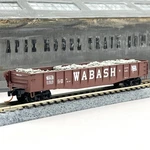 Micro-trains Scale Wabash Fishbelly Gondola With Crushed Metal Load 11615. Fixed Price $24.99.