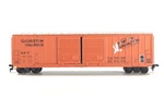 Ho Athearn Galveston Wharves 50FT Railbox Double Door Car #1053 Dmg Stps. Fixed Price $9.99.