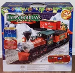Christmas Train Set 29 Pieces Happy Holiday Express Battery Powered Nib. Fixed Price $39.99.
