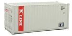 Walthers 20' Corrugated Container K-line Ho Scale. Fixed Price $11.99.