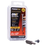 Power Pro Premium One Multi-material Flat Head Screws, Zinc Plated Steel,.... Fixed Price $11.99.
