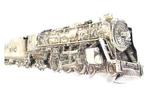 Vintage Bergamot Brass Works Belt Buckle Steam Locomotive Train 1002 K-39. Fixed Price $15.00.