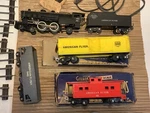 American Flyer 490T Atlantic Freight Train Set W/3 Cars & Track 2 Transformers. Fixed Price $69.99.