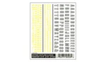 Woodland Scenics Gothic Outline (white) & Sign Painter (yellow) Dry Transf DT503. Fixed Price $9.98.