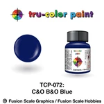 Tru Color Paint TCP-072 C&o B&o Blue 1OZ TCP072. Fixed Price $6.49.