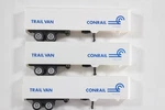 Ho Con-cor Conrail 3PK 40FT Tofc Trailer #201025, 201529, 201783. Fixed Price $24.99.
