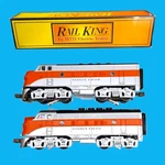 (b) King Mth Aa Diesel Set 3-RAIL RK-2008L Western Pacific O Gauge. Fixed Price $224.99.