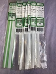 Lot Of 9 Pkg Evergreen Scale Models Styrene #8212 -10 2X12. Fixed Price $26.39.