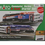 New Kato MP36PH Commuter Train Starter Set Metra Scale. Fixed Price $259.99.