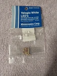 Miniatronics Yeloglo White Leds PKG(5) 5MM 12-510-05 Fast Free Shipping. Fixed Price $14.99.
