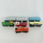 Thomas & Brio Compatible Maison Battat Magnetic Wooden Train Engines Cars Lot 7A. Fixed Price $29.95.