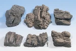 Noch 58452 Ho Scale Molded Foam Rock Pieces -- Sandstone PKG(6). Fixed Price $46.99.