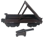 MTH..30-7635..W & Rr..# 1862..19TH Century..flat Car W/ Cannon. Fixed Price $59.99.