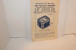 Lionel Instructions Operating Multi Control Transformers W/built Whistle. Fixed Price $11.89.