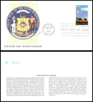 1998 State Of Wisconsin 3206 Fdc Fleetwood Badger 150TH Anniversary. Fixed Price $6.85.