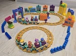 Winnie The Pooh Mega Blok Train Playset Toy Bundle Disney 2 X & Tracks. Fixed Price $107.63.