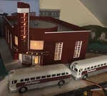 Mth Railking 30-9070 Trailways Station Scale Gate But Has Both Buses. Fixed Price $175.00.