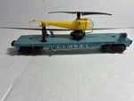-lionel Postwar 3419 Operating Helicopter Car Aqua Blue Rare!. Fixed Price $400.00.