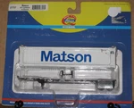 Athearn Ho #27757, 45' Container & Chassis, Matson. Fixed Price $28.00.