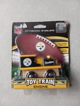 Nfl Pittsburgh Steelers Real Wood Toy Train, For Ages 3+ Nip 2018 Includes Stand. Fixed Price $10.00.
