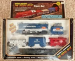 New Bright Co The Royal Blue Battery Operated Train Set #1194 ,1986 Vintage. Fixed Price $29.00.