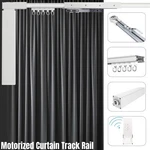 3.2M Motorized Curtain Track Rail Electric 10.5FT Wifi Remote Control Hook. Fixed Price $77.91.