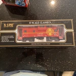 K-line Train K613-1052 Santa Fe "o" Scale Extended Vision Caboose. Fixed Price $69.99.