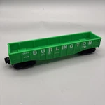 Lionel 9140 Burlington Cb&q Open Gondola Freight Train Green O27 Gauge Scale. Fixed Price $9.99.