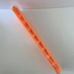 24 Micro Knex Track Orange 16" Straight W/ Pins K'nex Roller Coaster Part. Fixed Price $10.00.