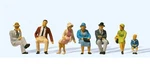 Seated Persons 1925-30 (7) Figure Set Preiser 12444. Fixed Price $28.07.