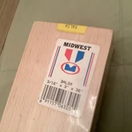 Midwest Balsa Wood 3/16 X 36 10 Pieces. New In Plastic. Fixed Price $42.50.