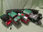 Texaco Christmas Train Set Battery Operated 2-6-0 Steam 13 Feet Of Track Scale. Fixed Price $129.99.