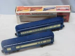 0- 027 Scale Train Lionel 6-9536 6-9537 Blue Comet Combo. Fixed Price $85.00.