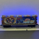 Atlas Premier 40' Boxcar July 4TH 1776 W/ Led's 2023 Eagl #76 Land Of The Free. Fixed Price $95.00.