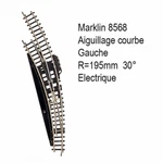 195MM 30 Degree Electric Curved Switch Rail -z 1/220-MARKLIN 8568. Fixed Price $83.34.