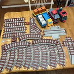 Vintage 1988 Playskool Express Train Engine Hauler Loader Set Lot **see Details*. Fixed Price $89.99.