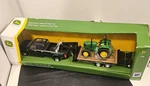 John Deere Tomy 1/32 Ford F-350 Pickup With 5075E Tractor On Trailer. Fixed Price $35.00.