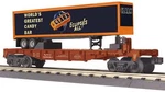 Mth Railking 30-76892 O Gauge Nyc 506061 Flat Car With 40 Clark Bar Trailer. Fixed Price $62.99.
