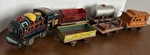 Tin Toy Freight Train Set NO.6 Alps Japan C-735 Engine Rock Island Line A-6100. Fixed Price $40.00.