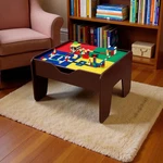 Kidkraft 2-IN-1 Activity Table With Board 200 Blocks Espresso Nib Lego. Fixed Price $98.88.